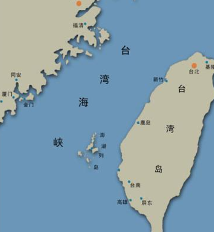 台湾海峡地图高清图