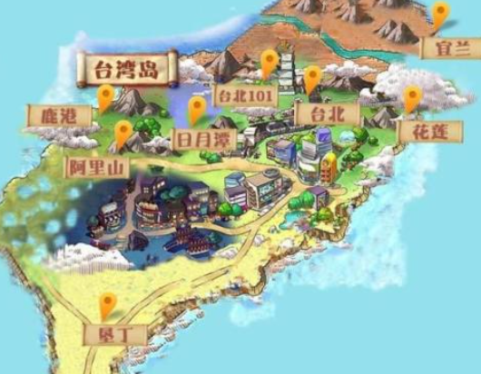 台湾旅游地图全图高清版
