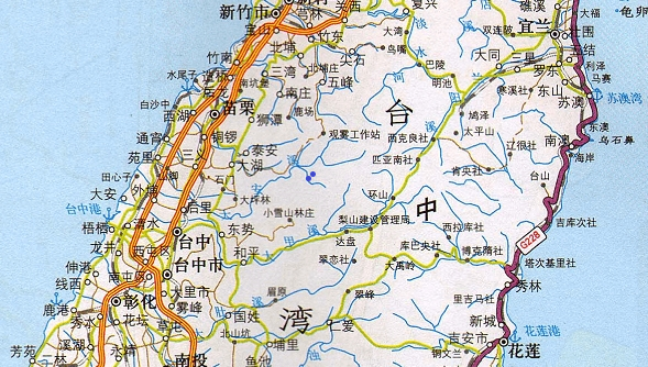 台湾高速公路地图全图高清版大图