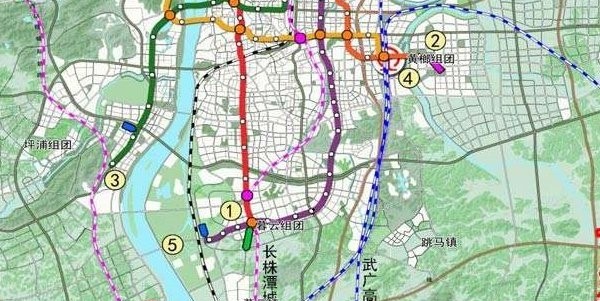 长沙地铁规划图高清版