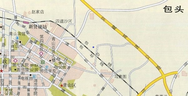 包头市市区地图新版