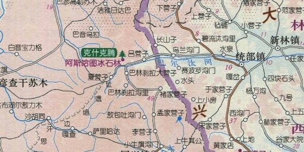 赤峰克什克腾旗地图高清版