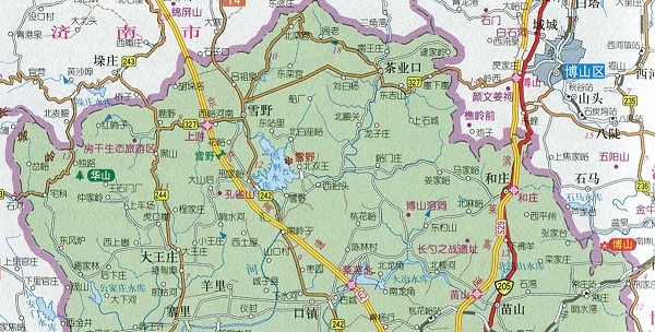 山东莱芜地图高清版