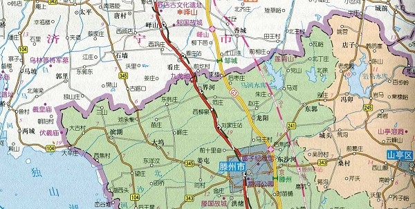 山东枣庄地图全图
