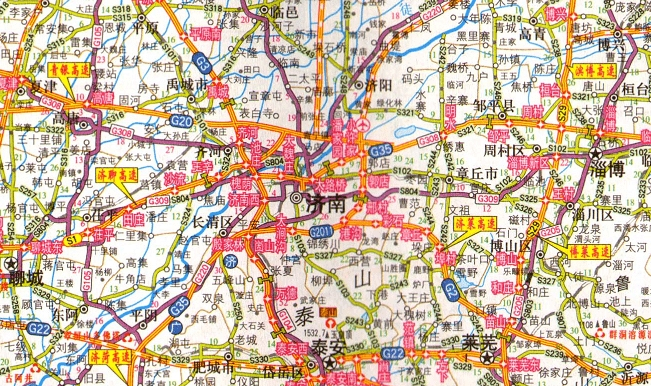 山东高速新版地图全图