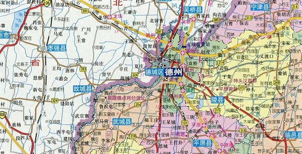 山东德州地图全图