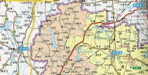 山东省日照地图高清版