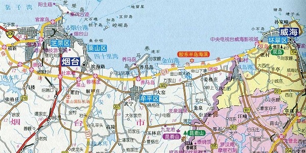 山东威海地图全图高清版