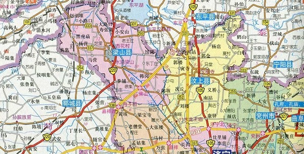 山东济宁地图全图高清版