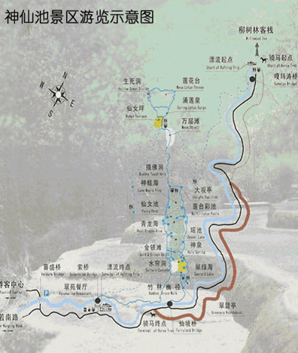 神仙池风景区地图
