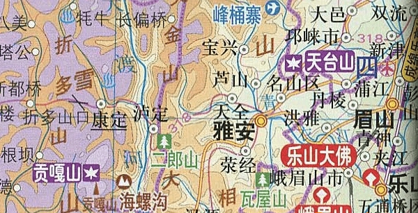 四川地形地图全图高清版