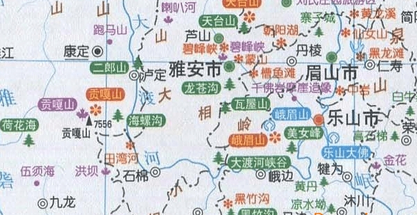 四川旅游地图高清版