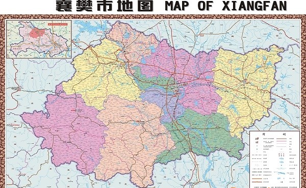 湖北襄樊高清地图