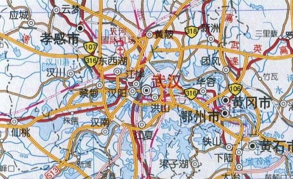 湖北省交通地图高清版大图