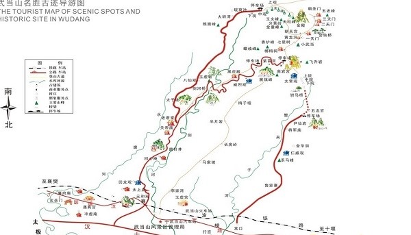 武当山景区游览图全图