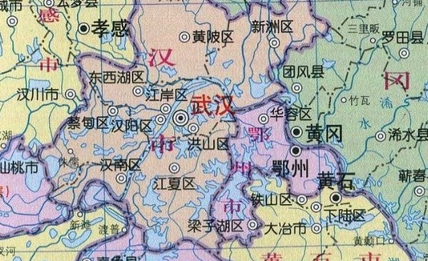湖北省地图高清新版