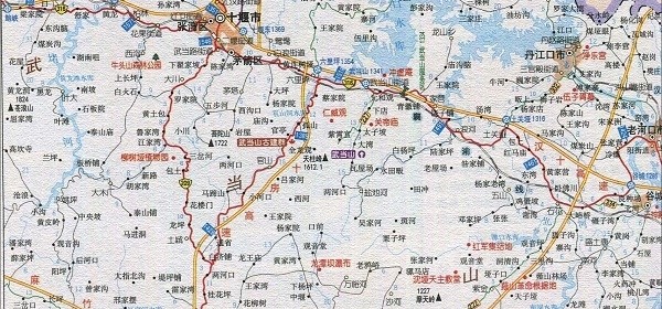 武当山旅游地图中文版