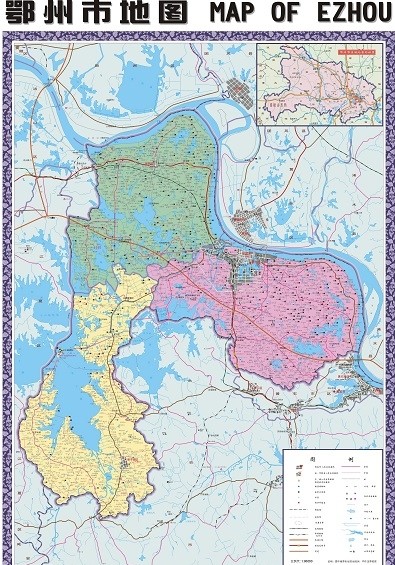 湖北鄂州地图全图