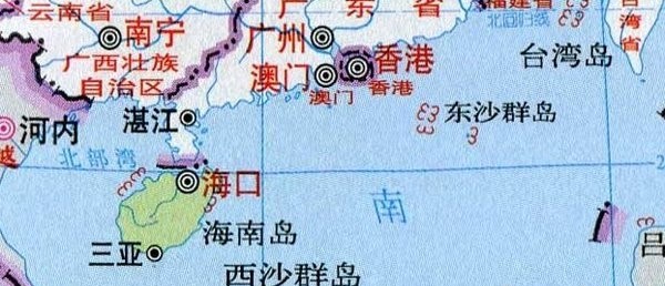 海南省概貌地图