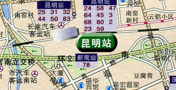 云南省铁路地图高清版