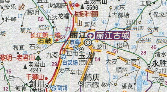 云南旅游交通图高清版