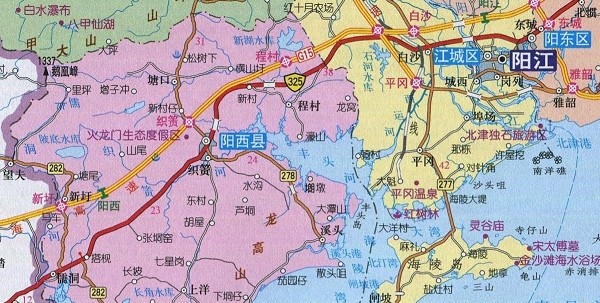 广东省阳江地图全图