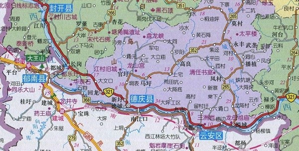广东省云浮市地图
