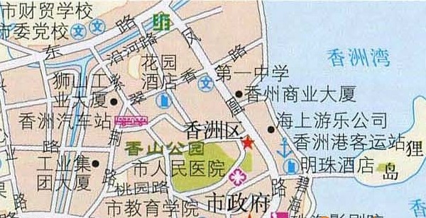 珠海市地图高清版大图