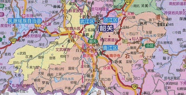 广东韶关地图全图
