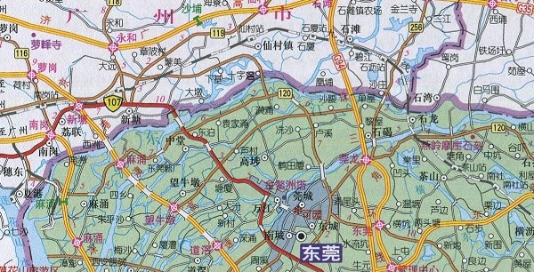 广东省东莞市地图全图