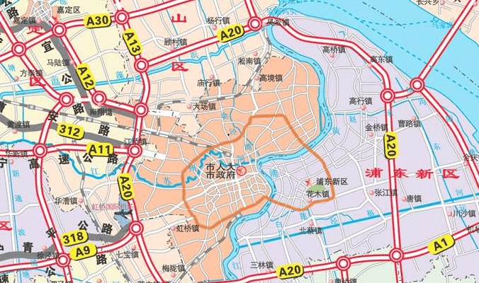 上海高速公路新版规划图