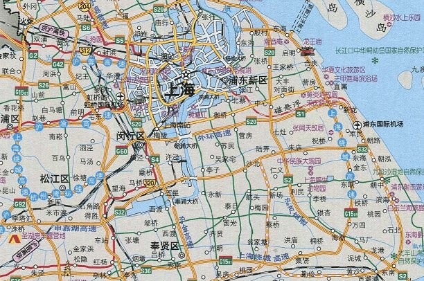 上海景点自驾游地图