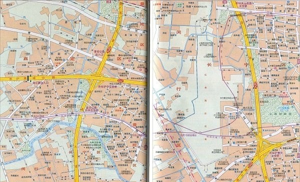 江桥镇虹桥国际机场地图电子版