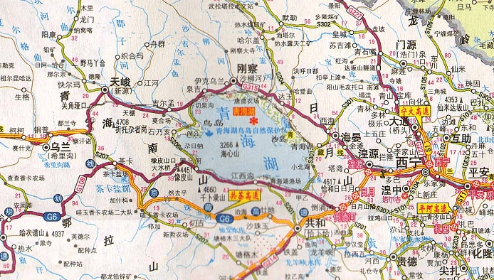 青海高速公路地图2019