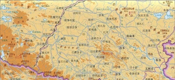 三江源地图地形版