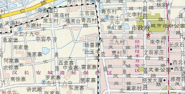 西安市地图高清版大图