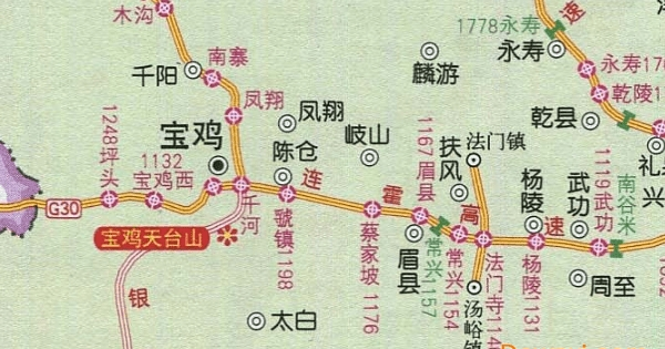陕西省高速公路地图高清版
