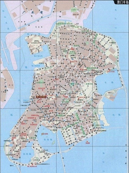 澳门详细地图全图