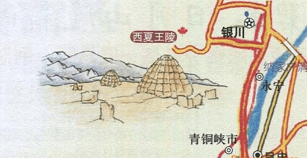 银川到兰州自驾游路线地图