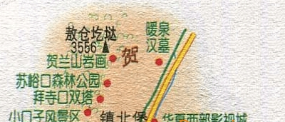 银川周边旅游地图高清版
