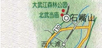 银川至石嘴山旅游路线地图