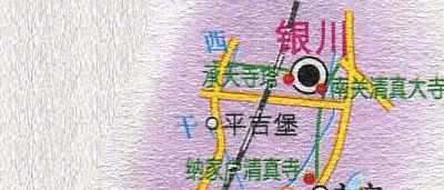 青铜峡水库到银川旅游路线地图