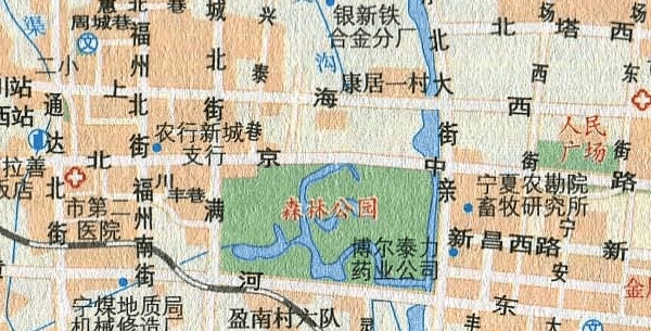银川旅游交通地图高清版