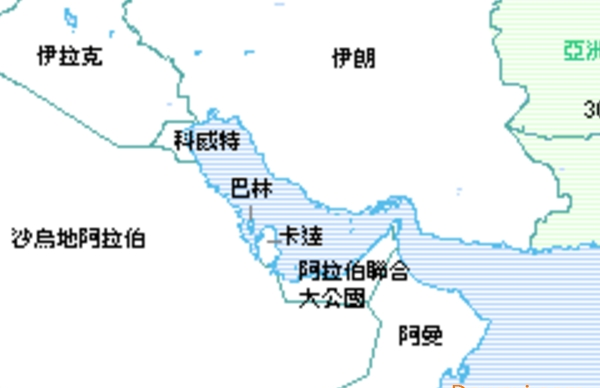 中东地图中文版全图