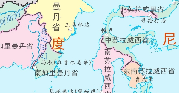 印度尼西亚地图高清版