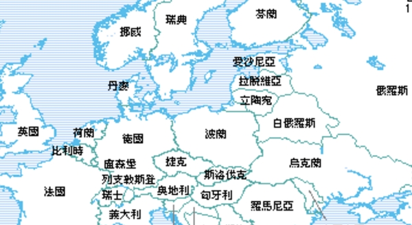 欧洲行政地图高清版