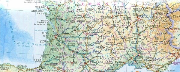 摩纳哥地图高清中文版