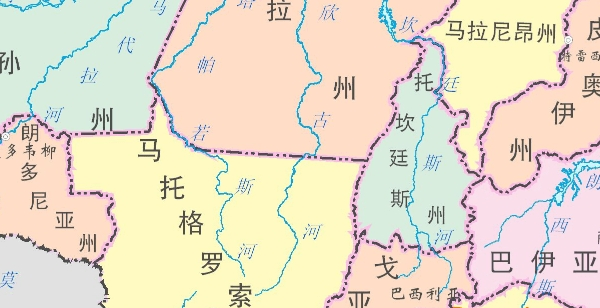 巴西地图高清版大图