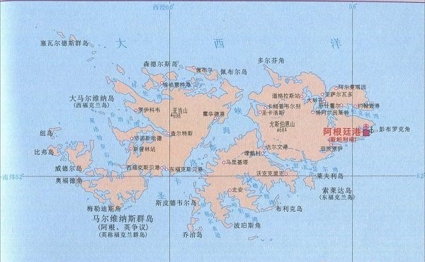 福克兰群岛地图