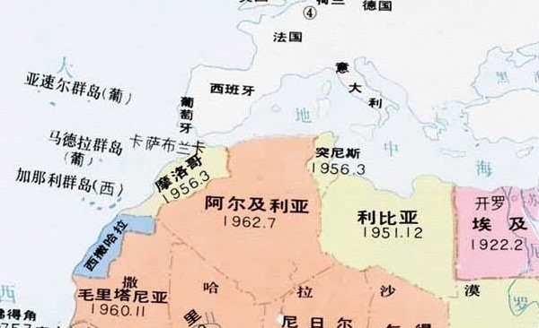非洲国家高清分布图
